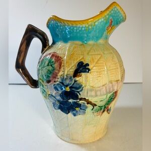 Antique English Majolica Jug
